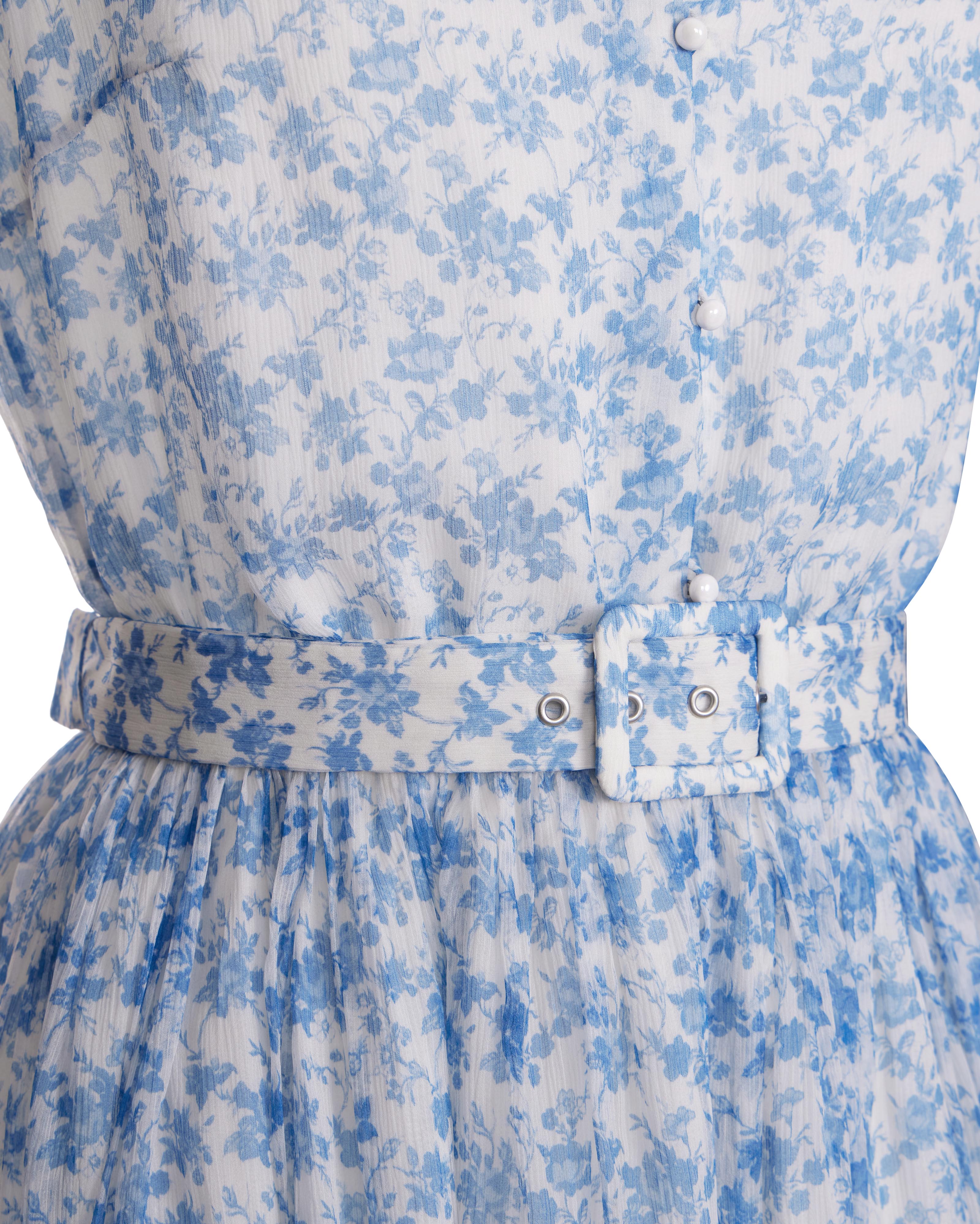 ROSEL BLUE FLOWER DRESS 2